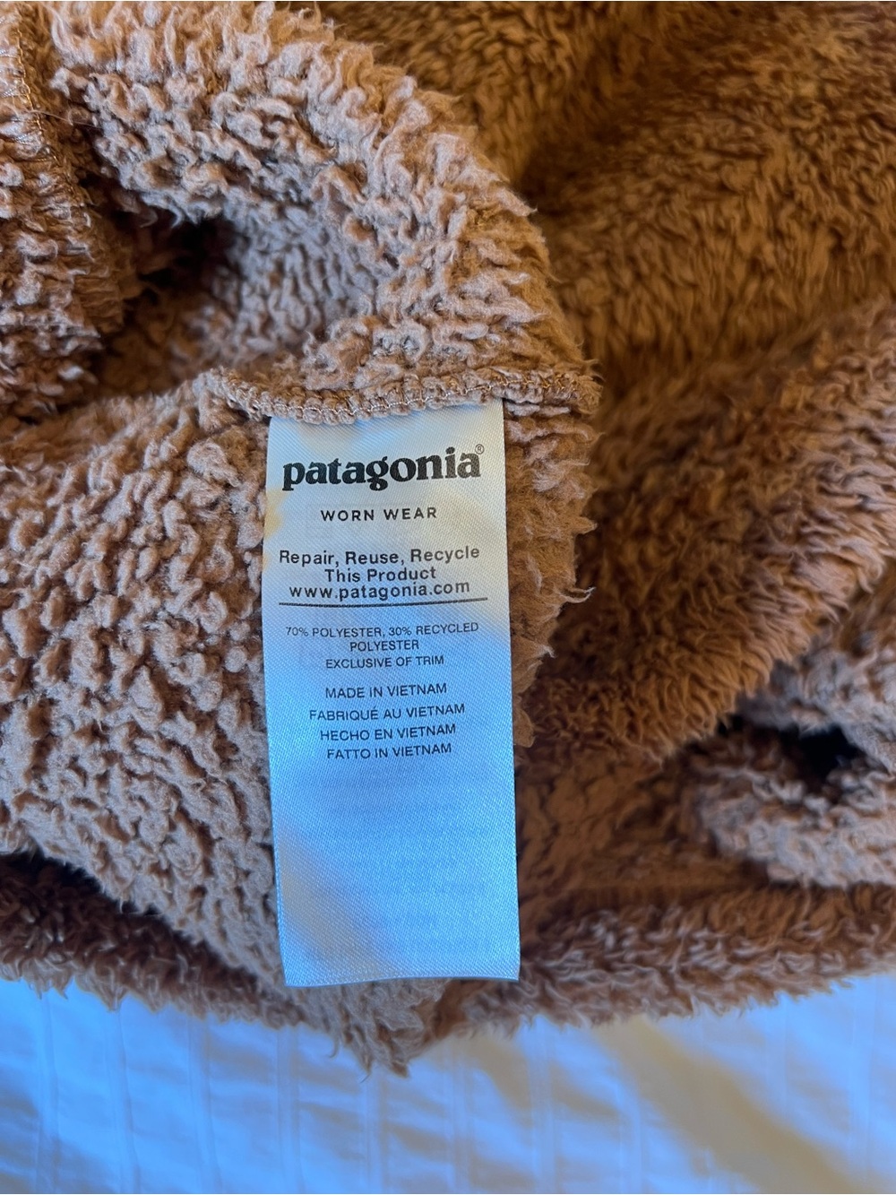 Patagonia Los Gatos 1/4 Zip Fleece Medium El Cap Khaki Deep Pile - Size:M - Picture 4 of 6